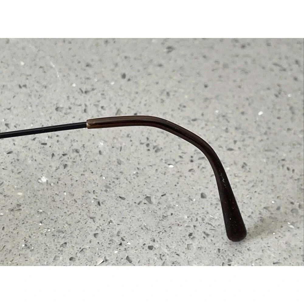 LC Basics 711 Vintage Eyeglasses FRAMES ONLY 46-19-140 Antique Brown Round
